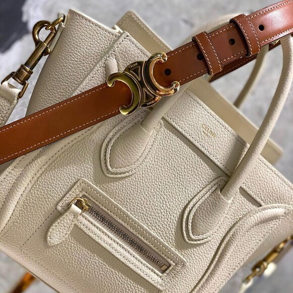 Celine Medium Triomphe Belt in Brown - Picture 1 of 7